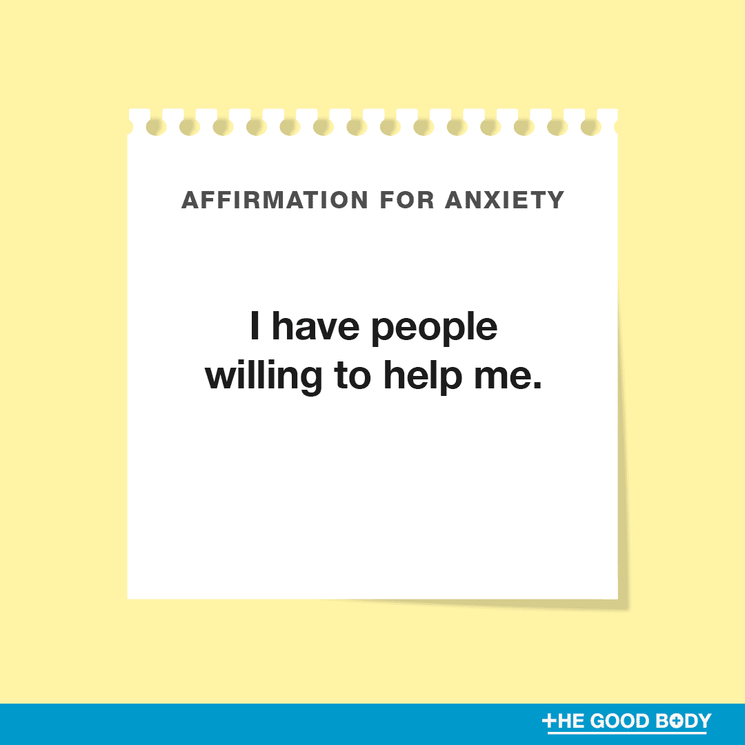 I have people willing to help me
