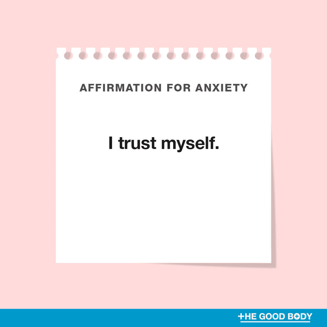 I trust myself