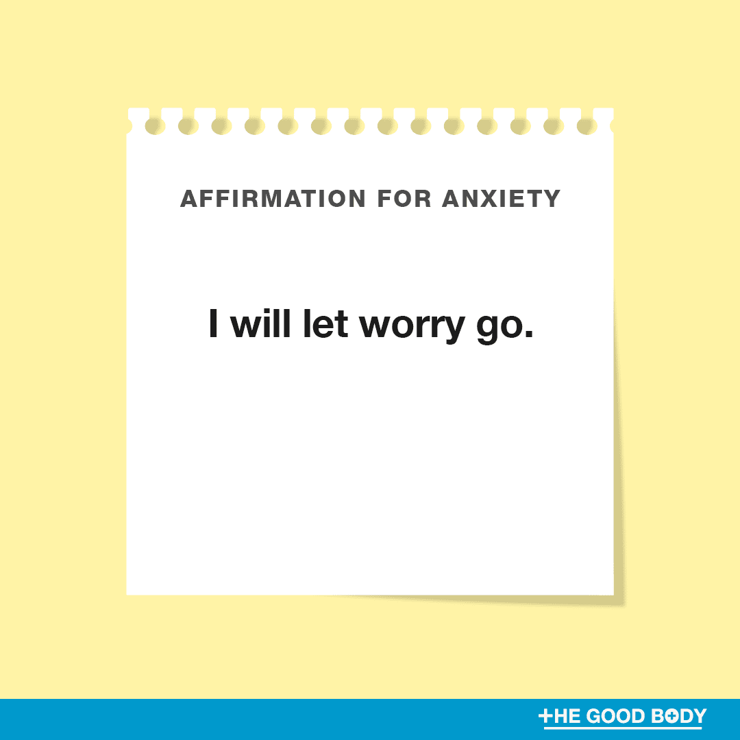 I will let worry go