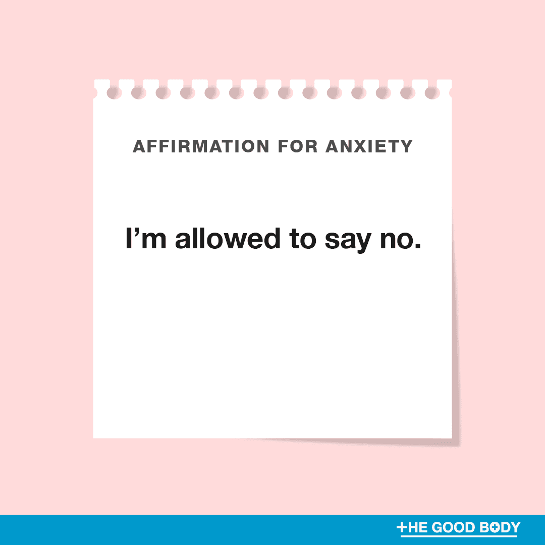 I’m allowed to say no