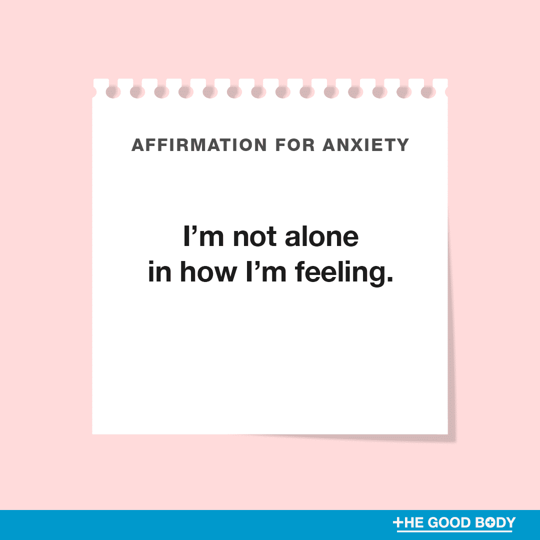 self affirmations for anxiety