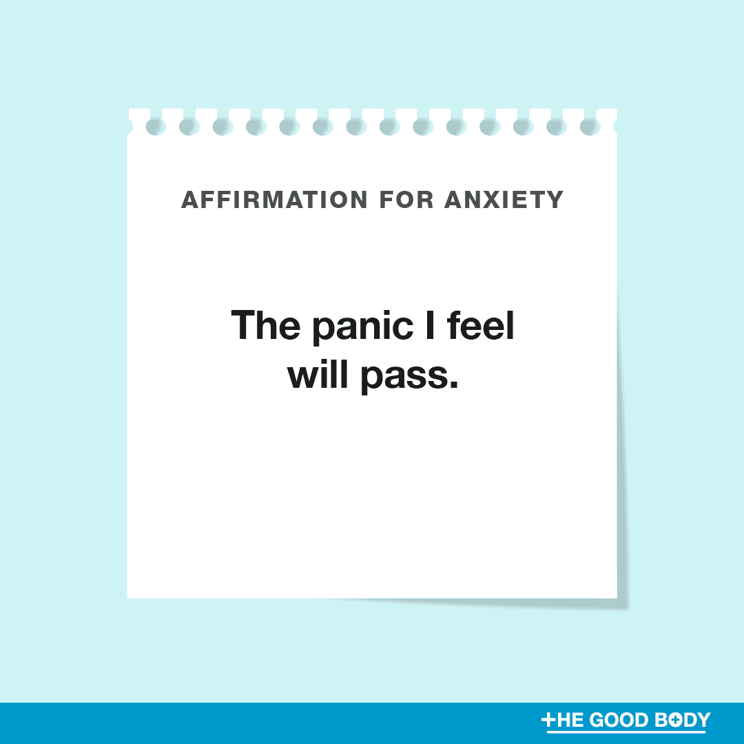 The panic I feel will pass.