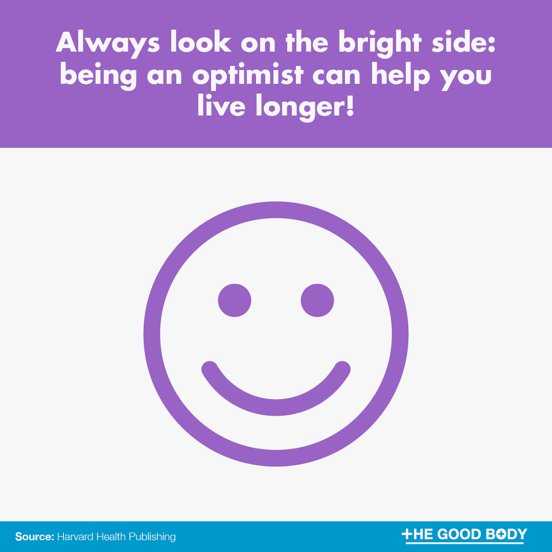 Always look on the bright side: being an optimist can help you live longer