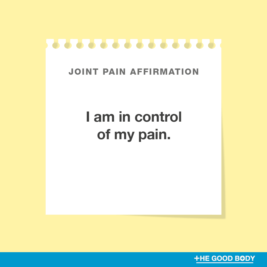 I am in control of my pain.