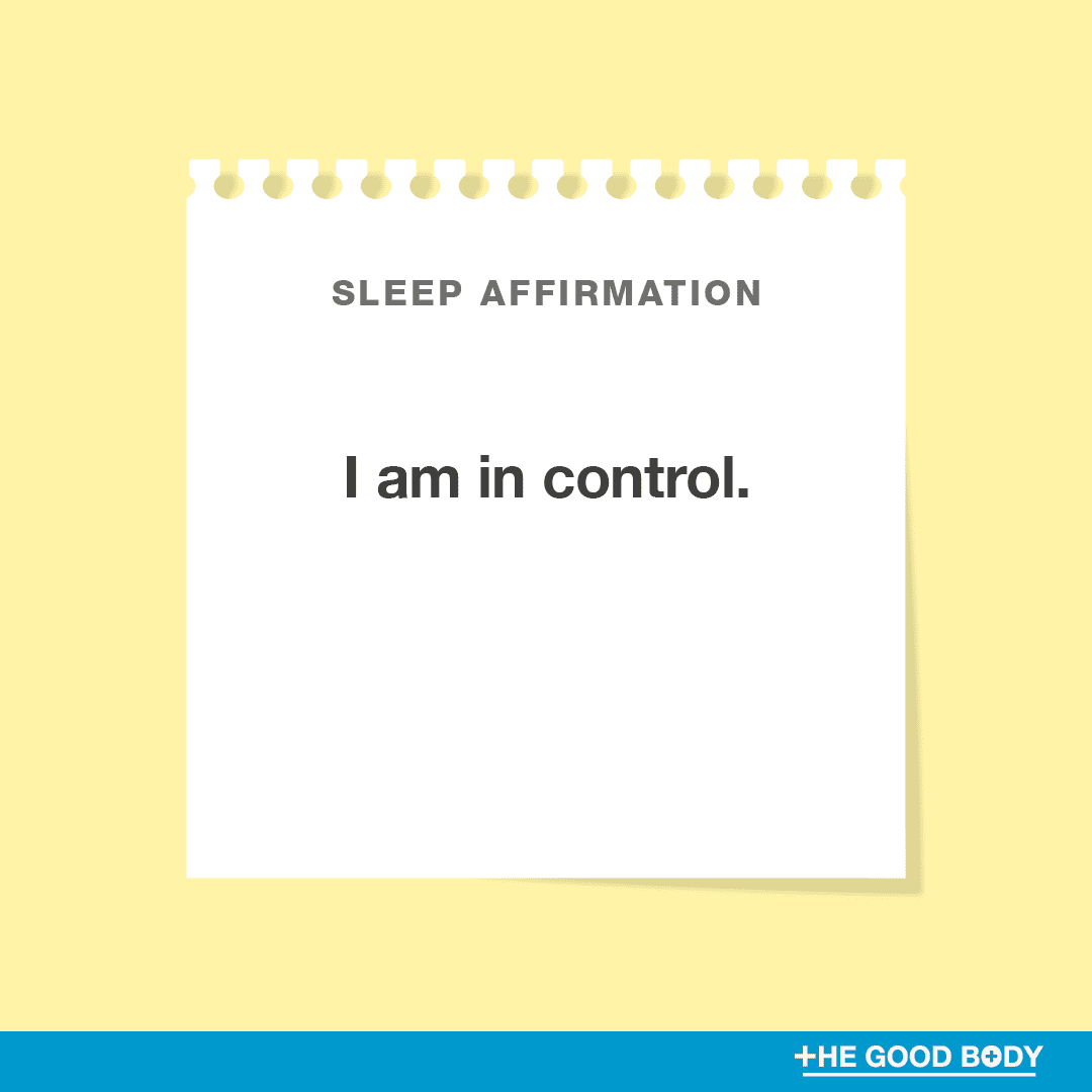 I am in control.
