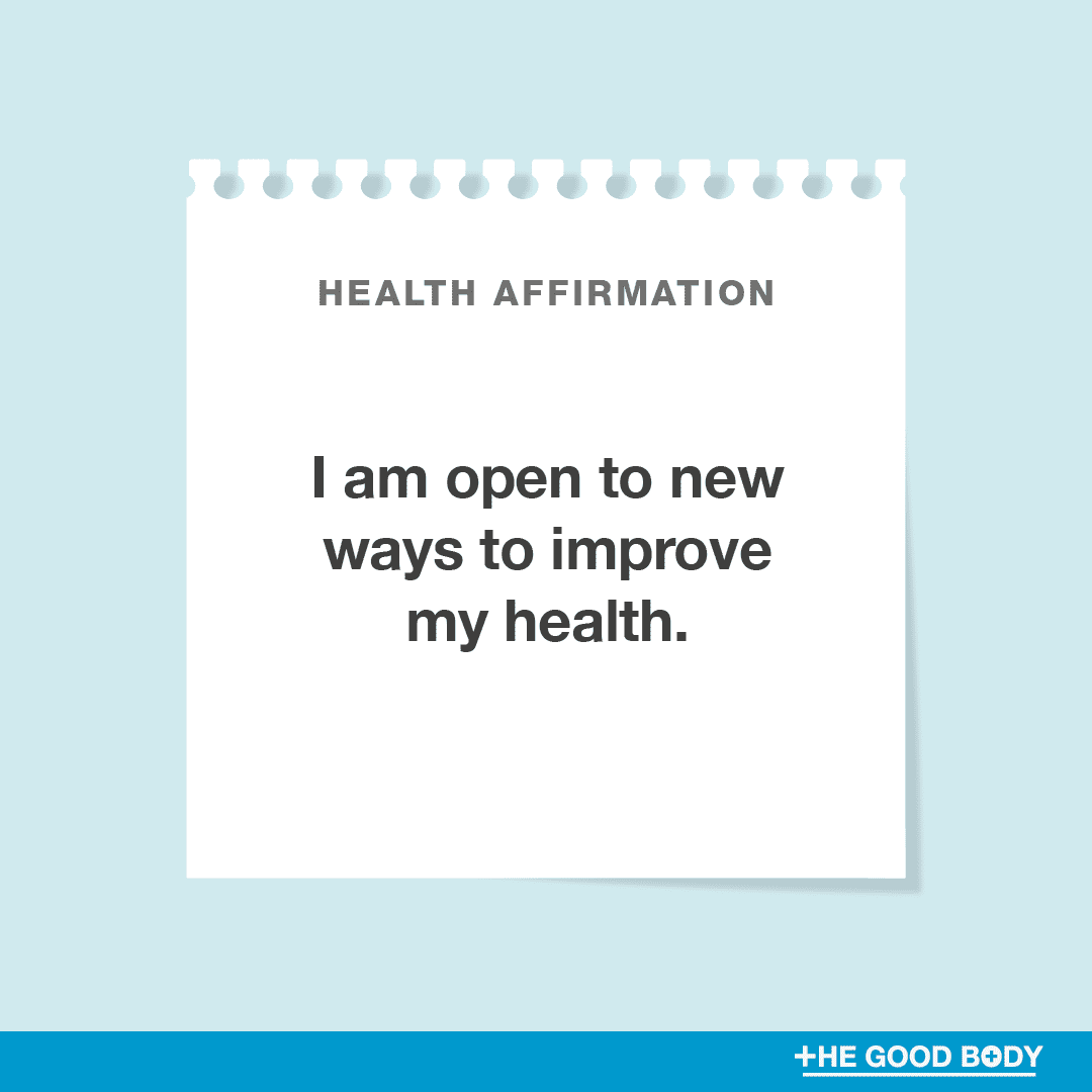 I am open to new ways to improve my health.