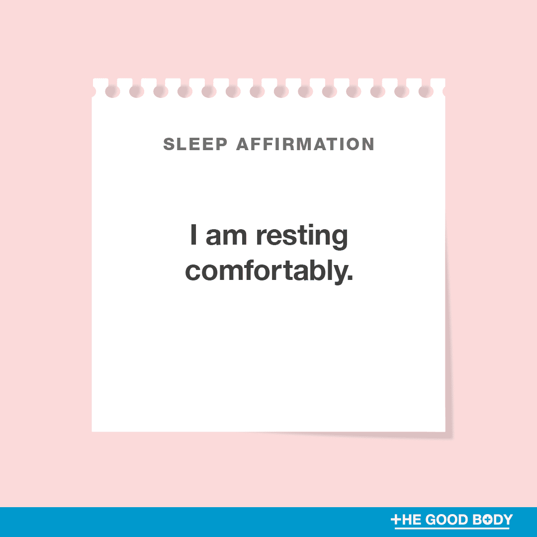 I am resting comfortably.