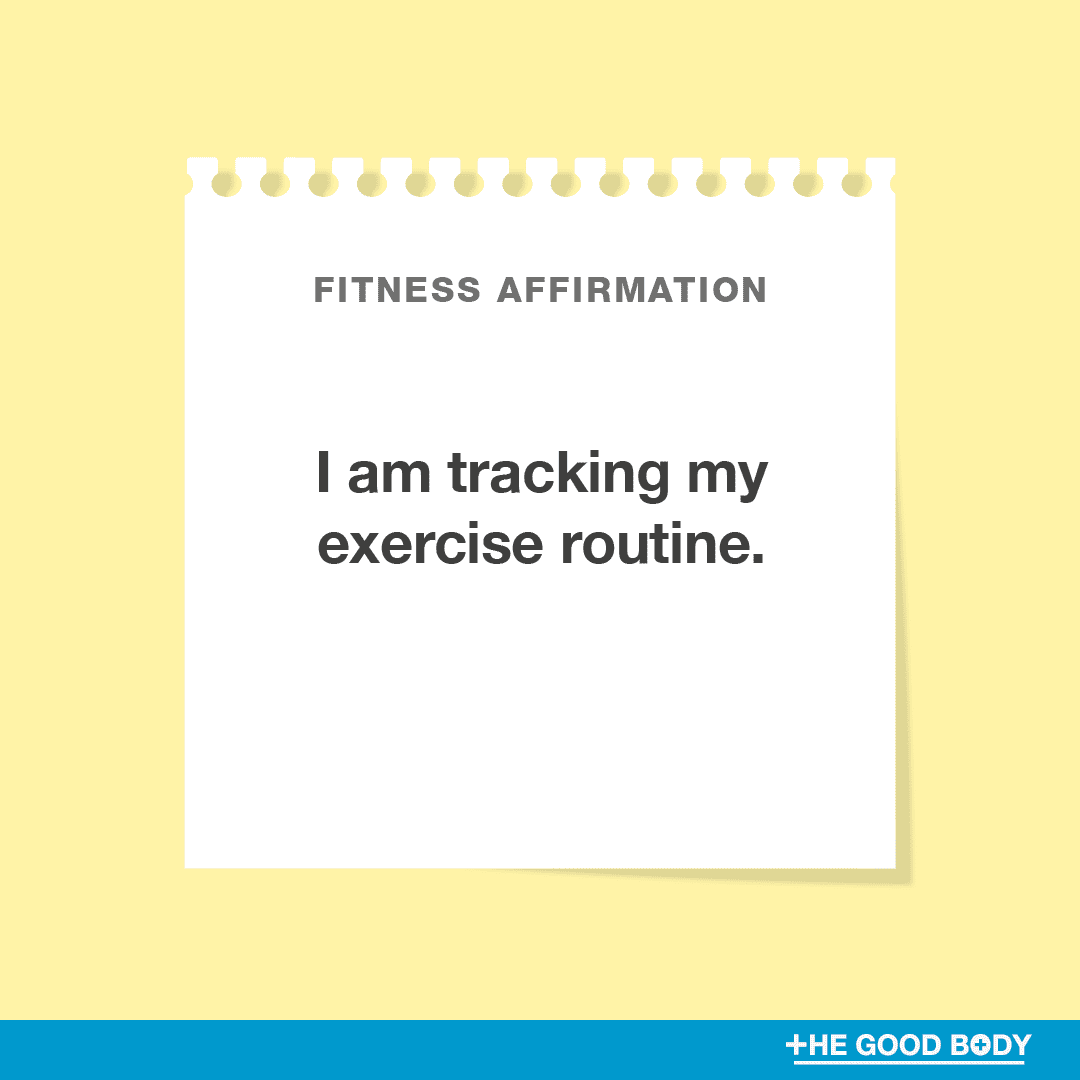 I am tracking my exercise routine.