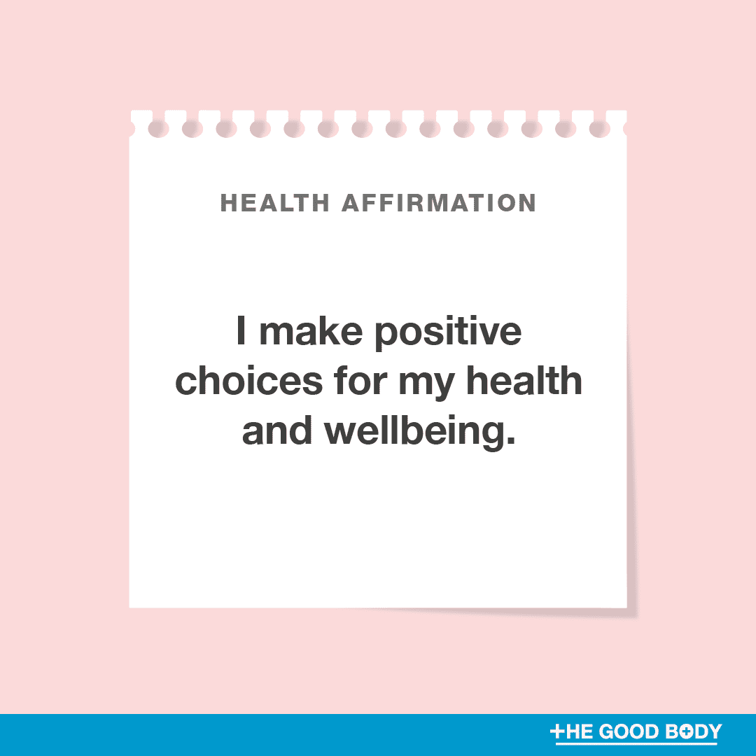 I make positive choices for my health and wellbeing.