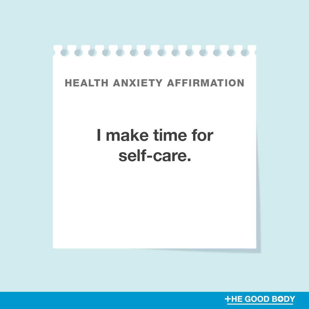 I make time for self-care.
