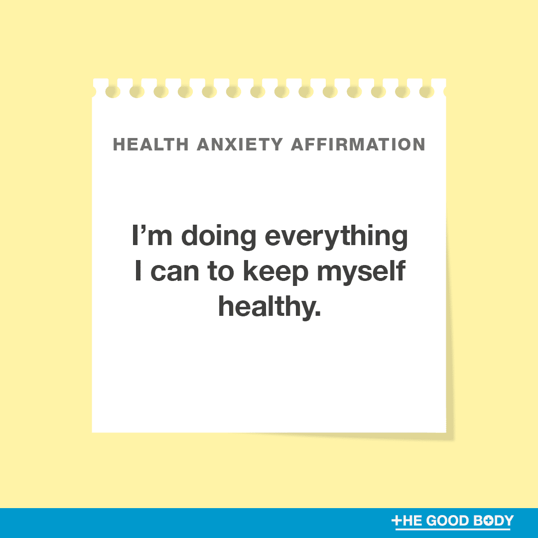 I’m doing everything I can to keep myself healthy.