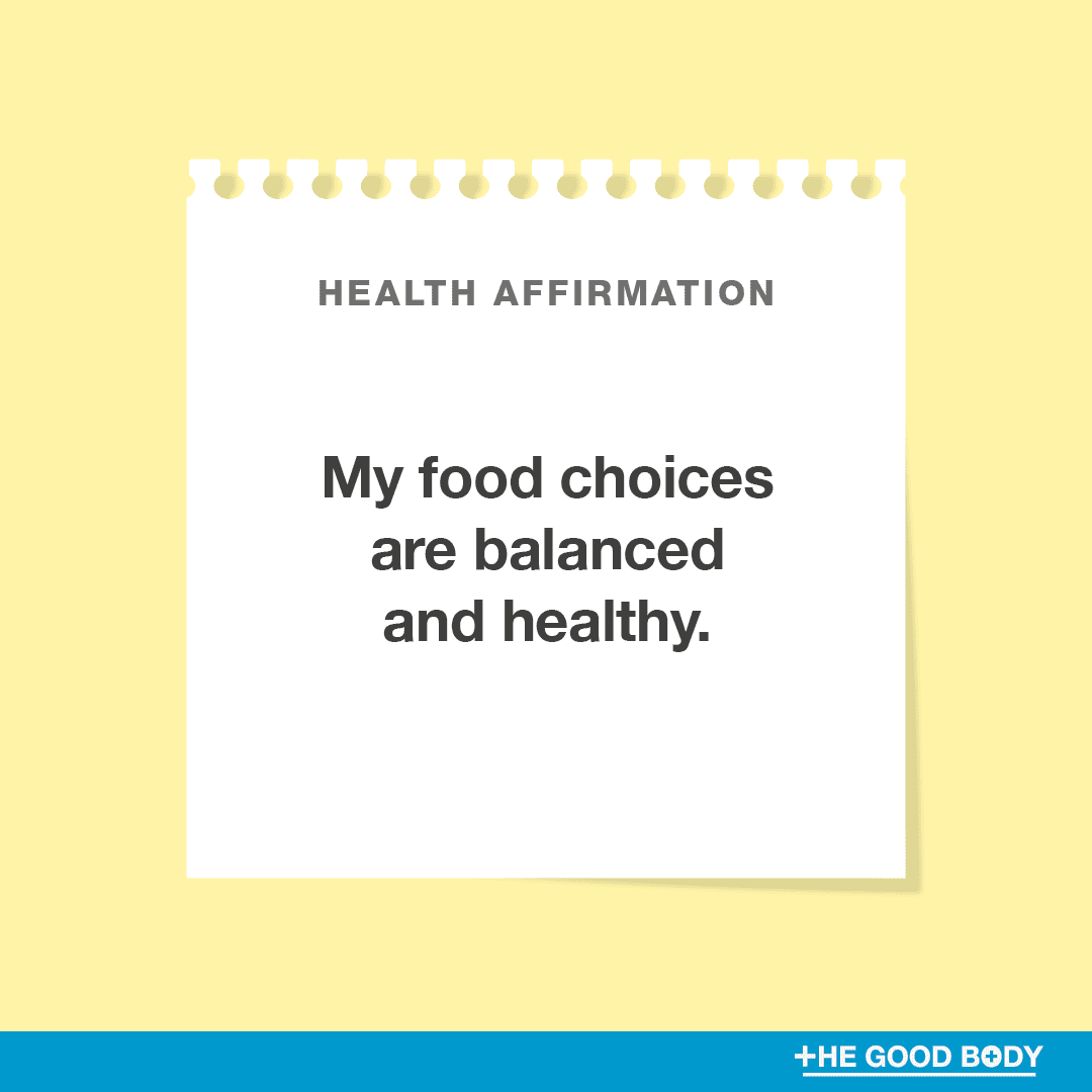 My food choices are balanced and healthy.