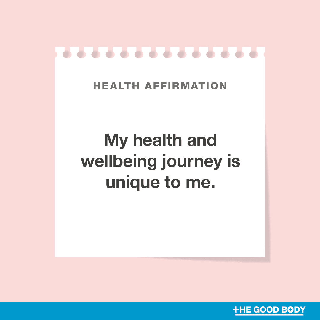My health and wellbeing journey is unique to me.
