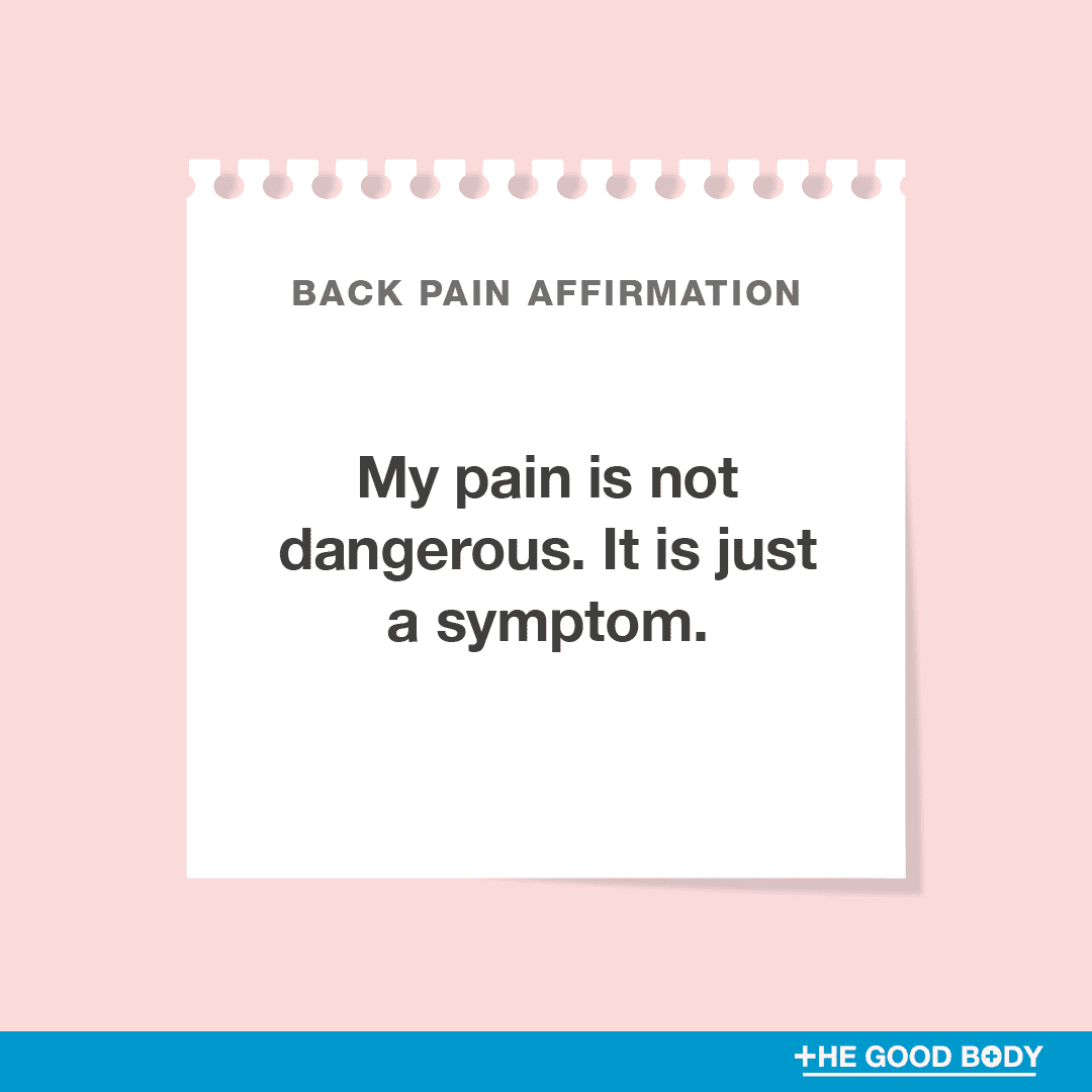 My pain is not dangerous. It is just a symptom.
