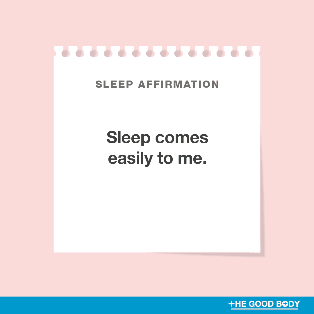 Sleep comes easily to me.
