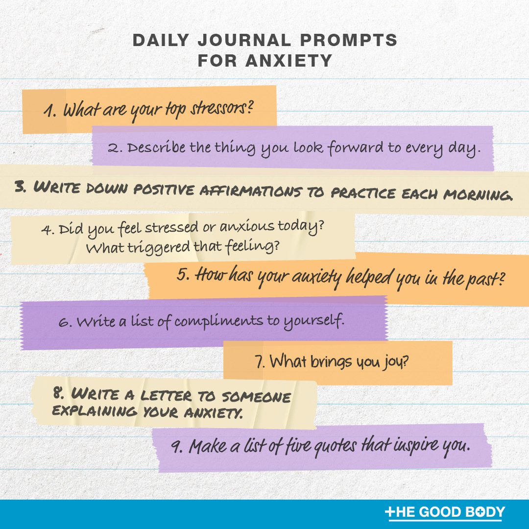 5 Daily Journal Prompts for Anxiety