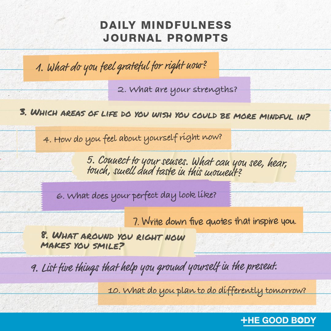 5 Daily Mindfulness Journal Prompts