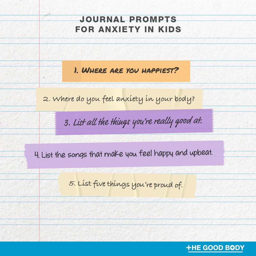 5 Journal Prompts for Anxiety in Kids