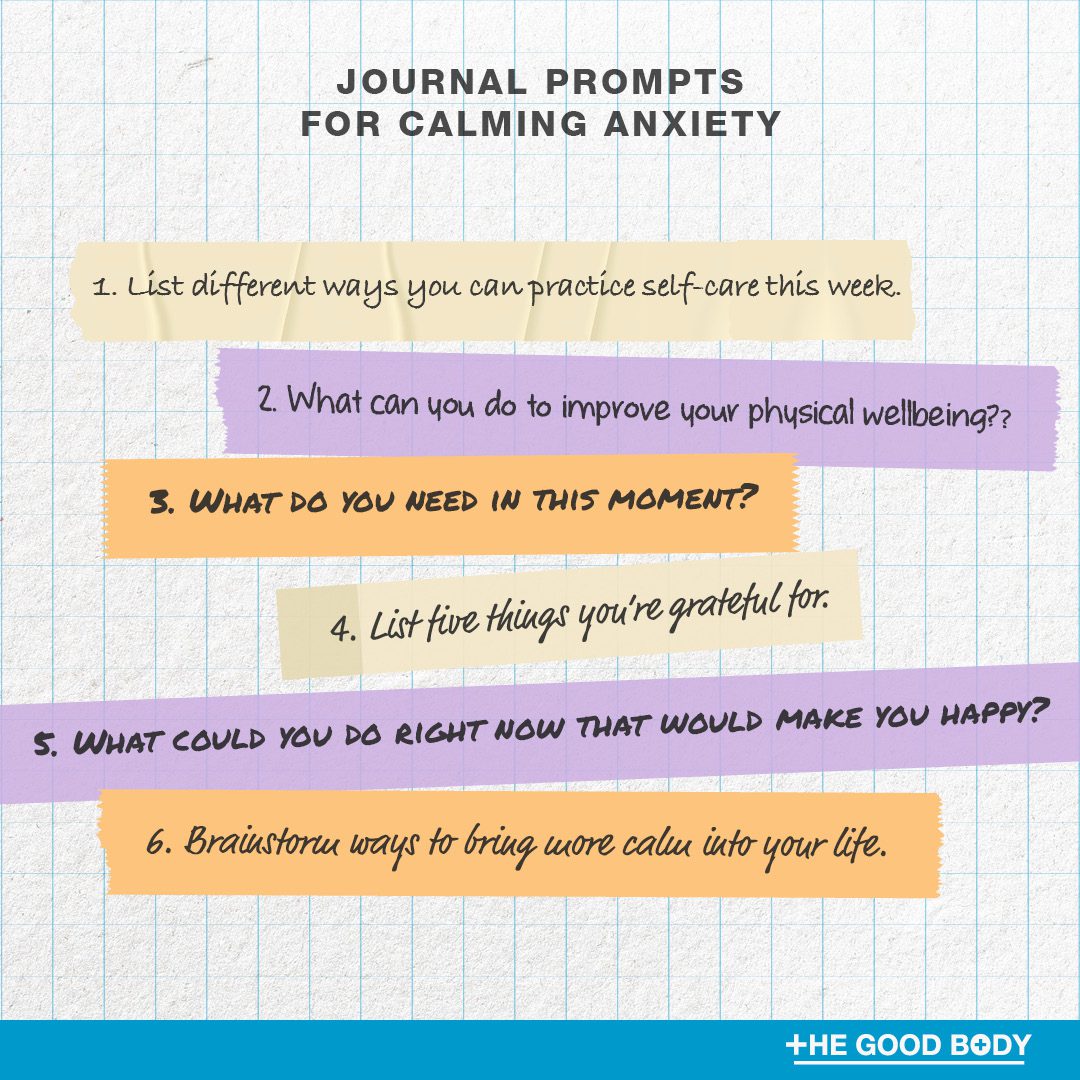 5 Journal Prompts for Calming Anxiety