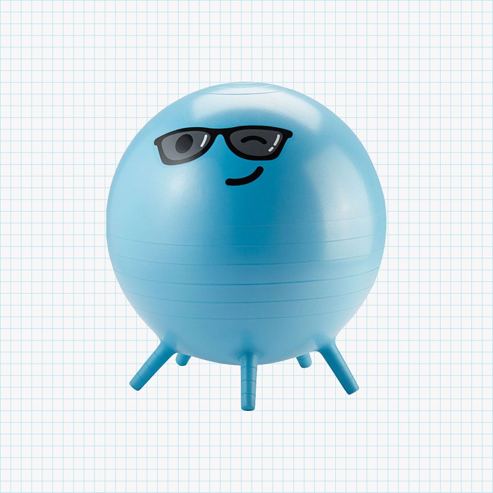 Kids Funny Face Stay-n-Play Ball