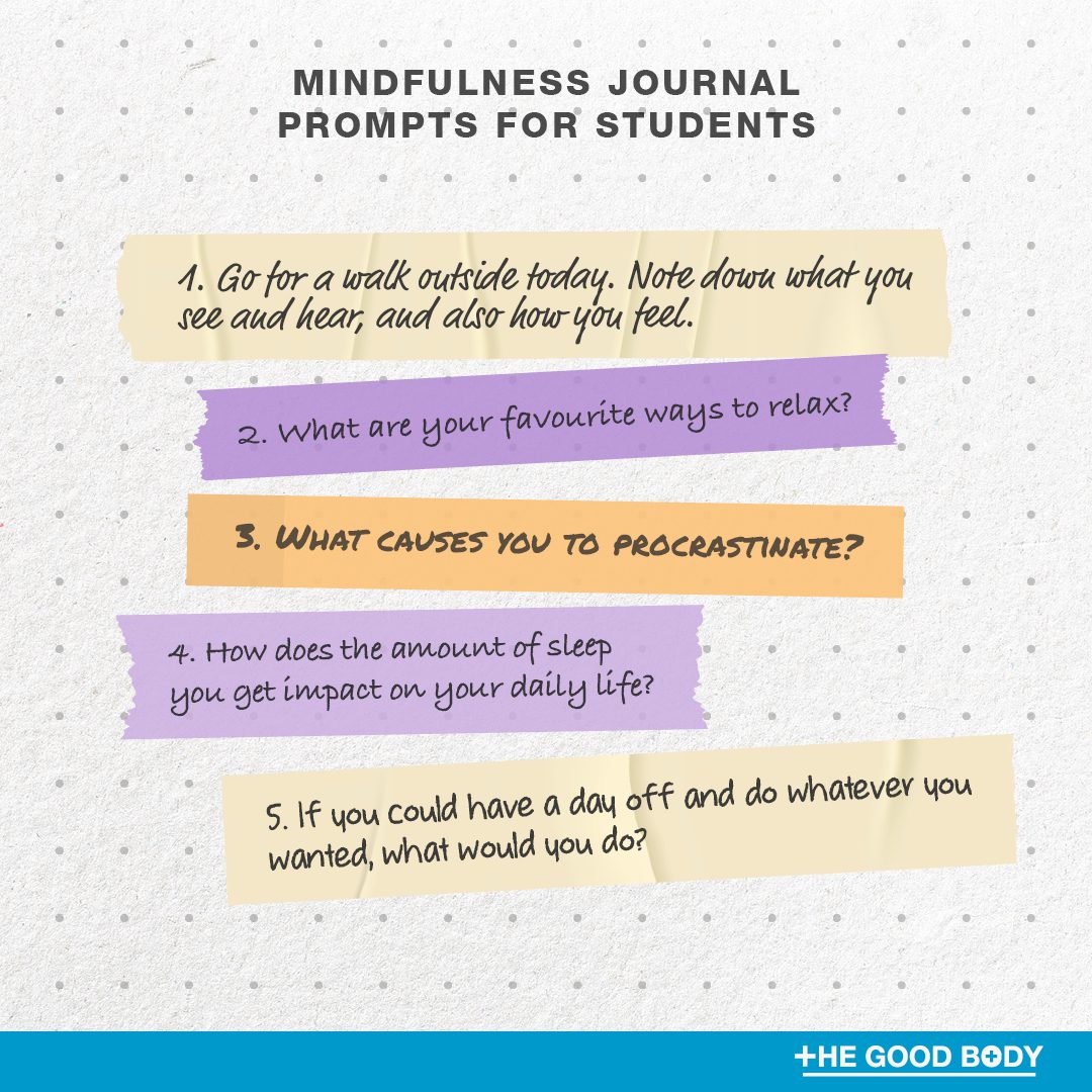 5 Mindfulness Journal Prompts for Students