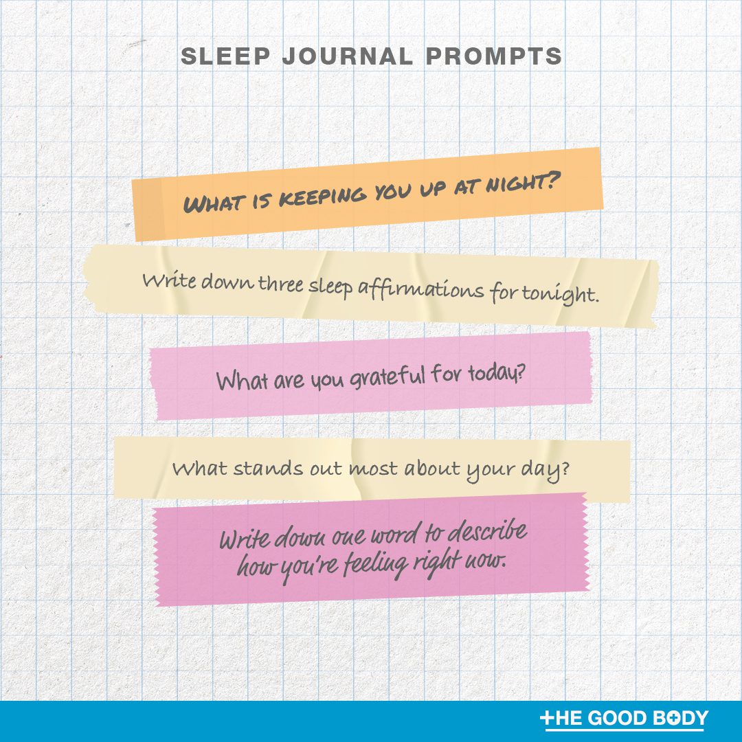 5 sleep journal prompts