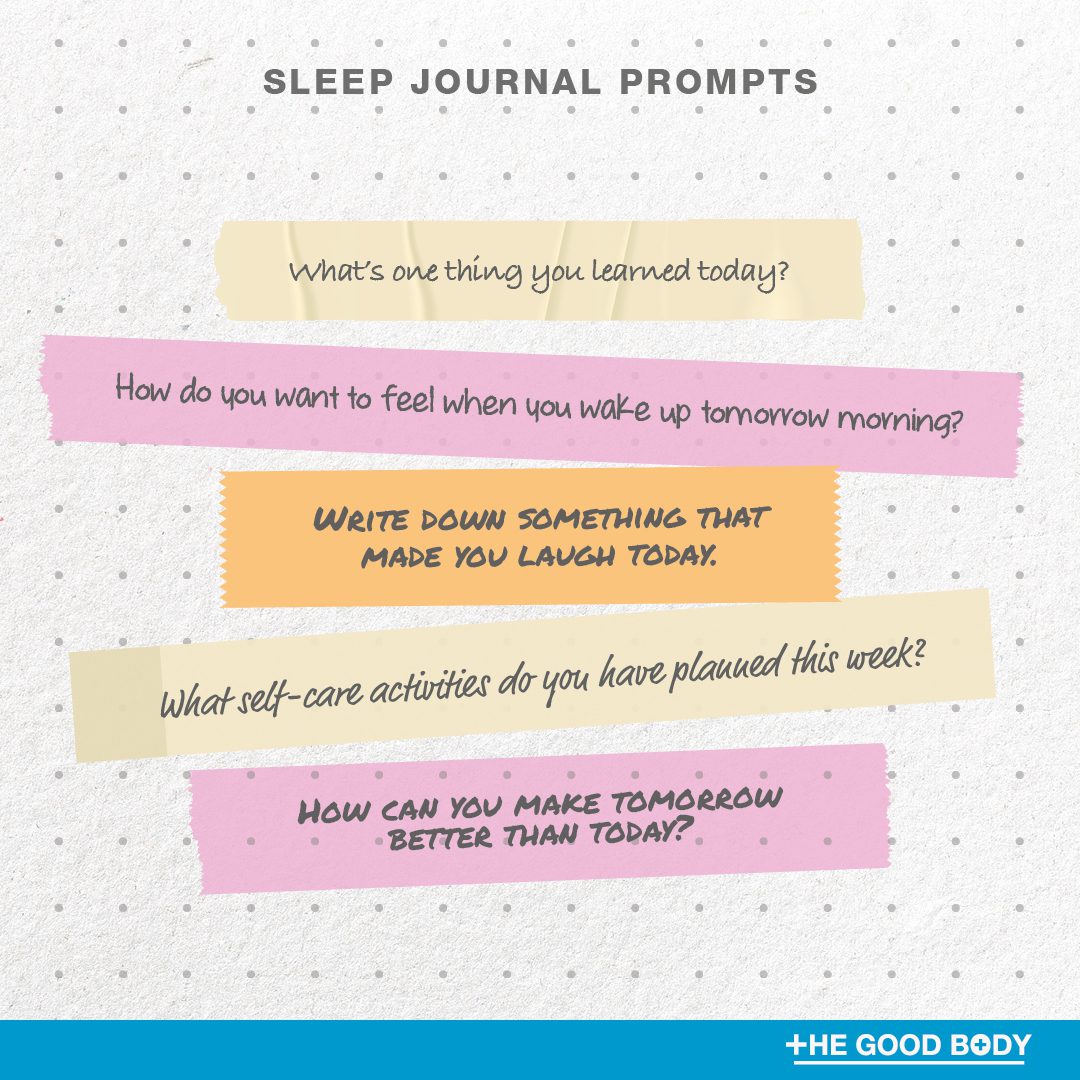 5 sleep journal prompts