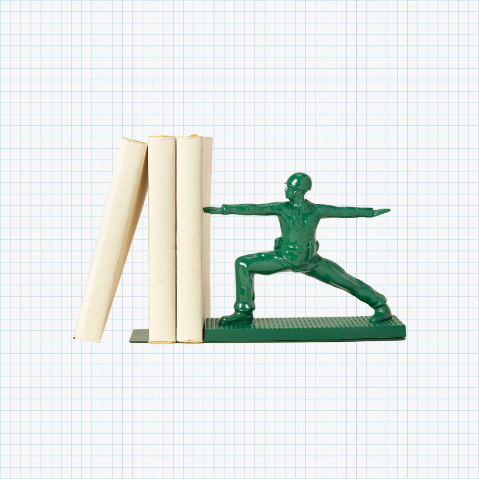 Yoga Joe Warrior II Pose Bookend
