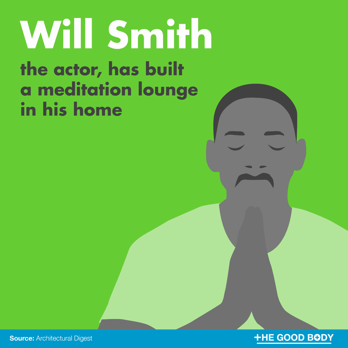 Actor Will Smith has built a meditation lounge in his home