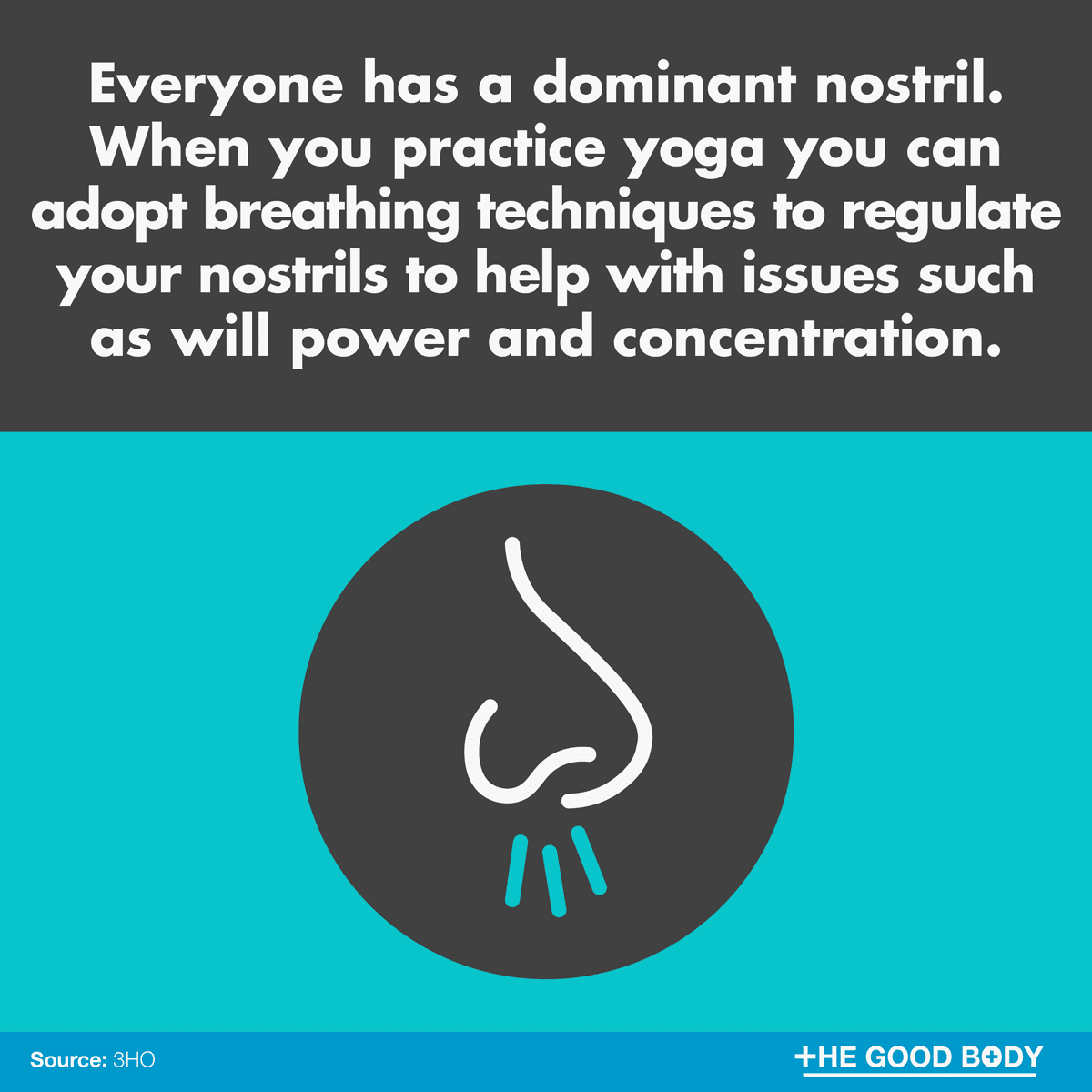 Everyone has a dominant nostril