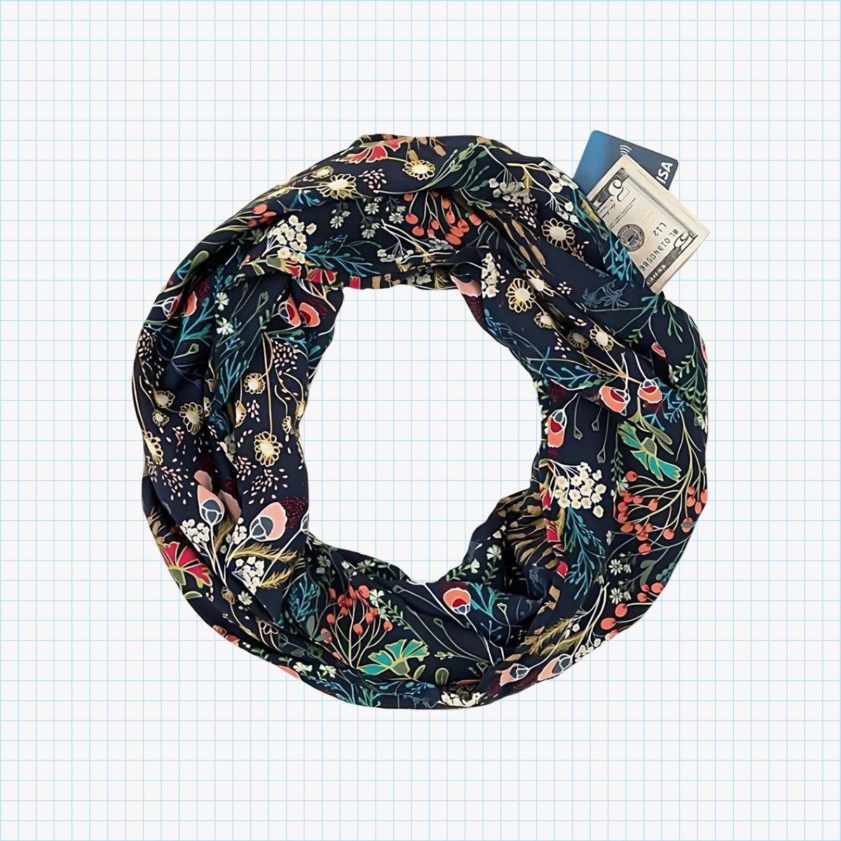 Hidden Pocket Travel Scarf