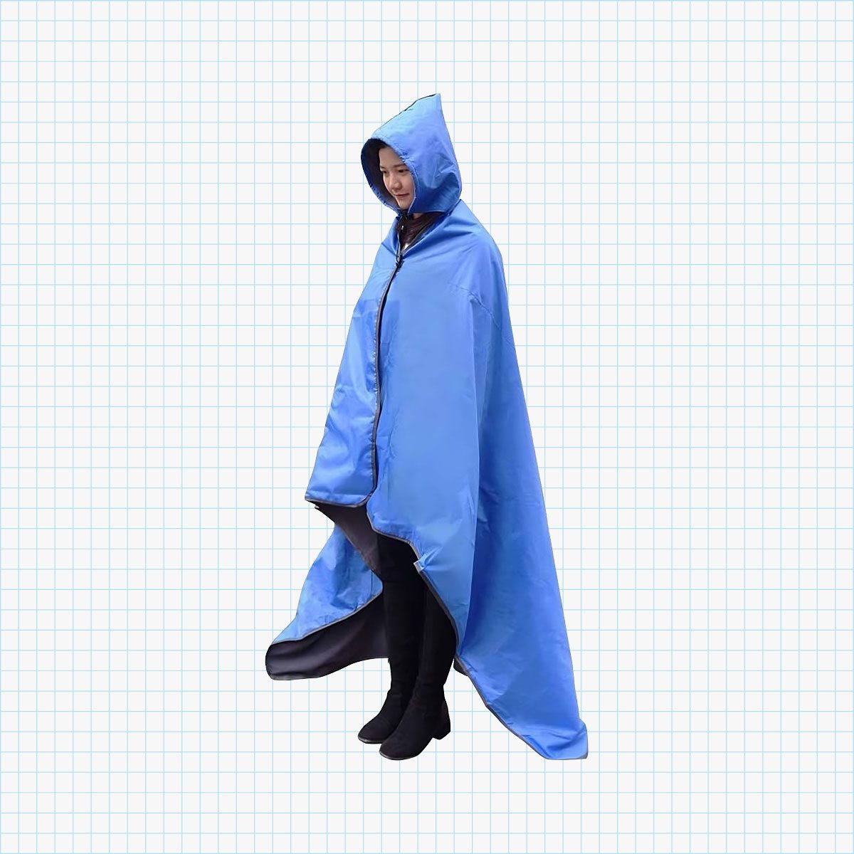 Hooded Waterproof Fleece Blanket
