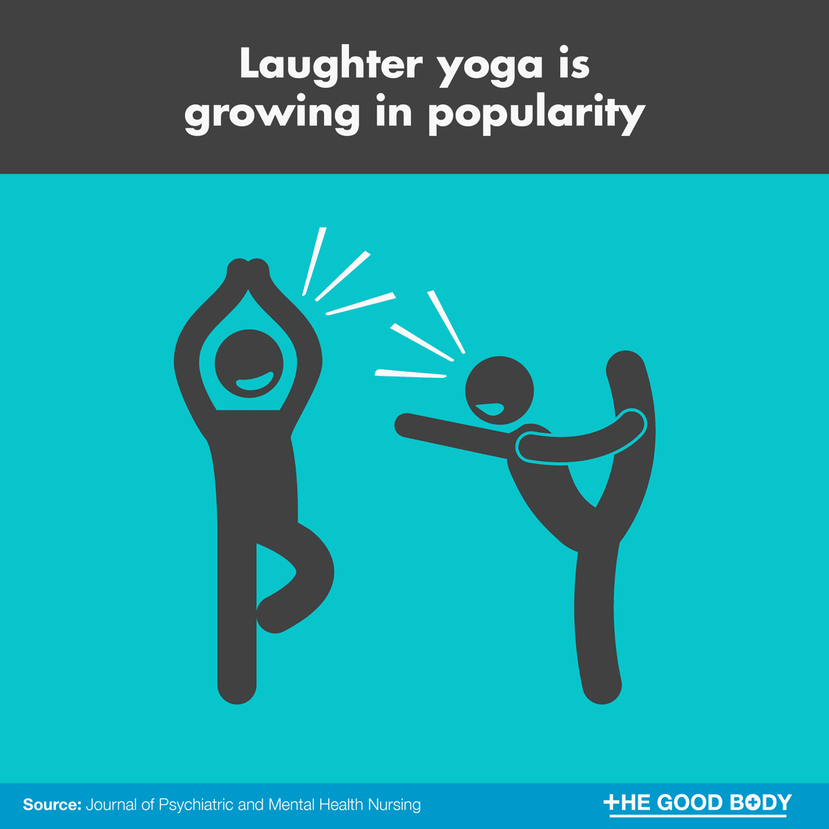 Laughter yoga is growing in popularity