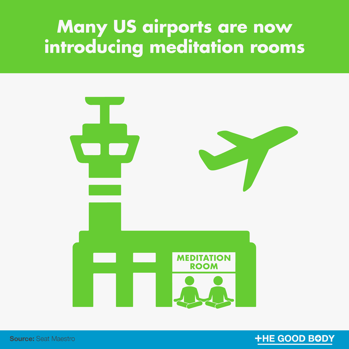 Many US airports are now introducing meditation rooms