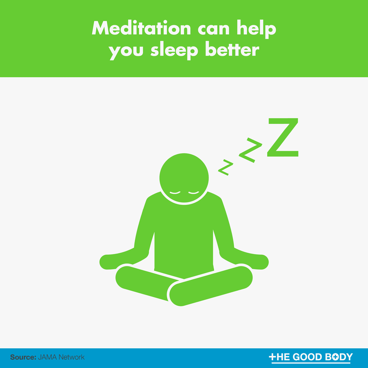 Meditation can help you sleep better