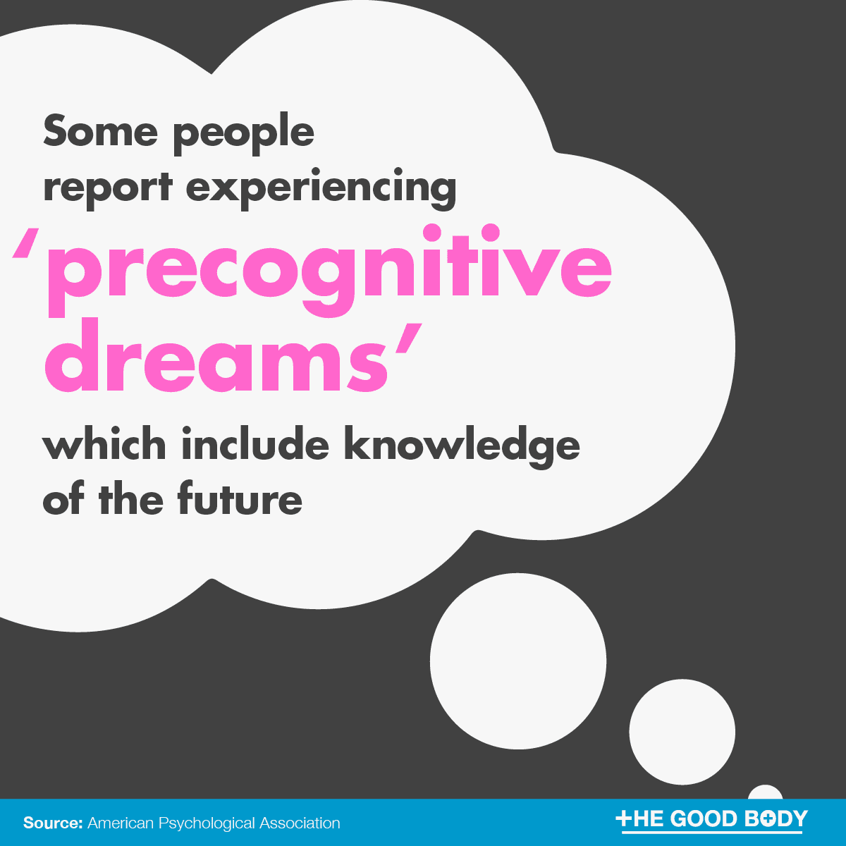 Infographic: Some people report experiencing ‘precognitive dreams’ which include knowledge of the future
