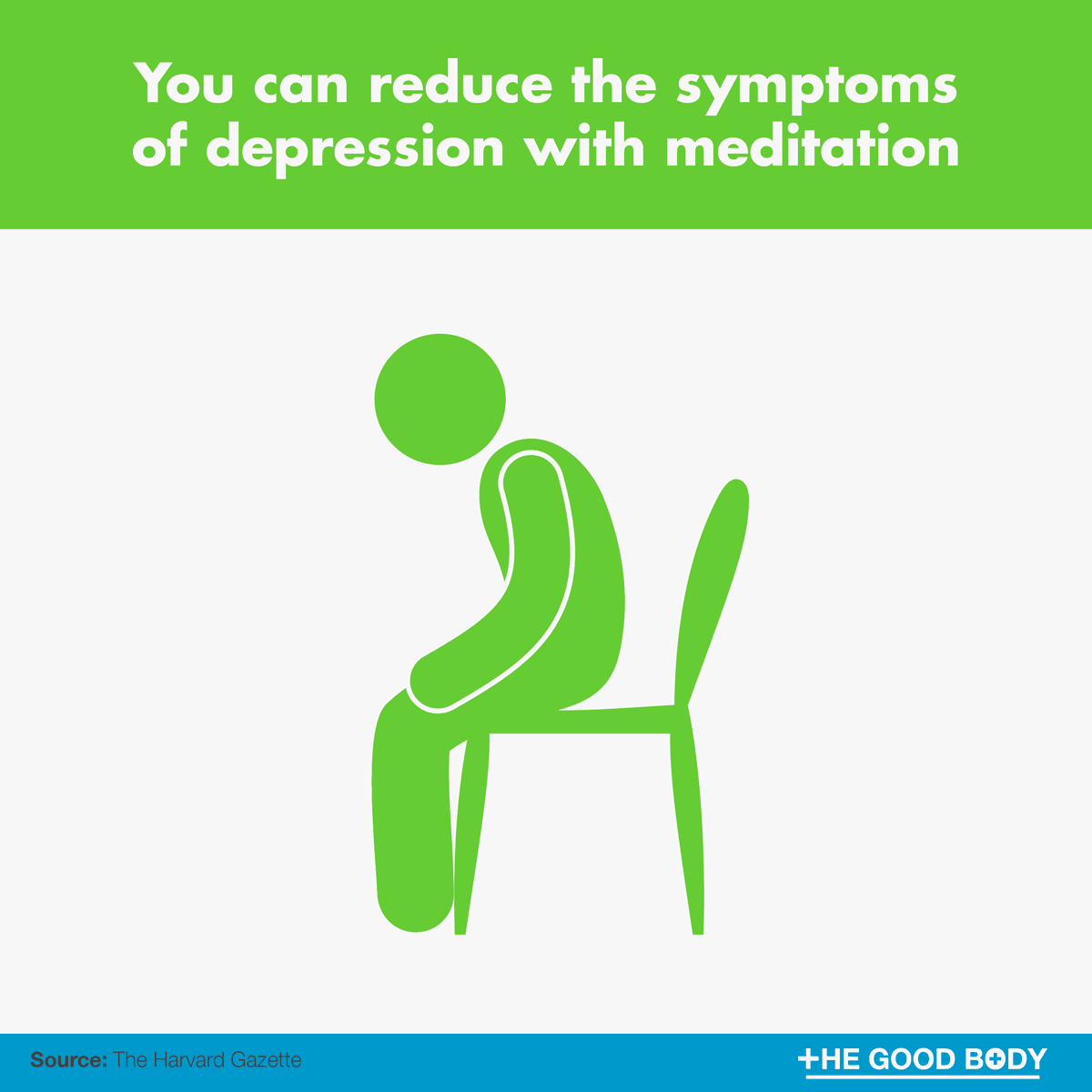 You can reduce the symptoms of depression with meditation