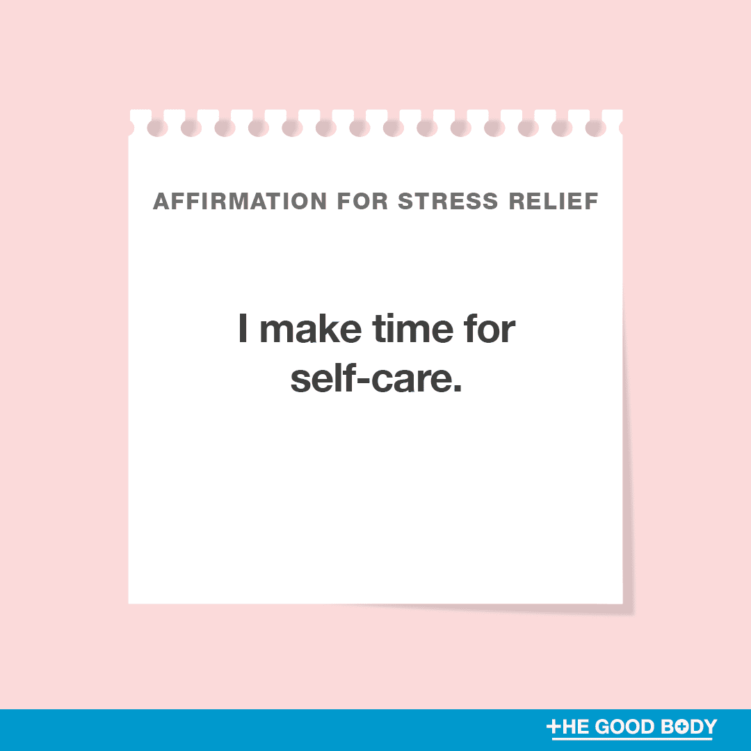 I make time for self-care