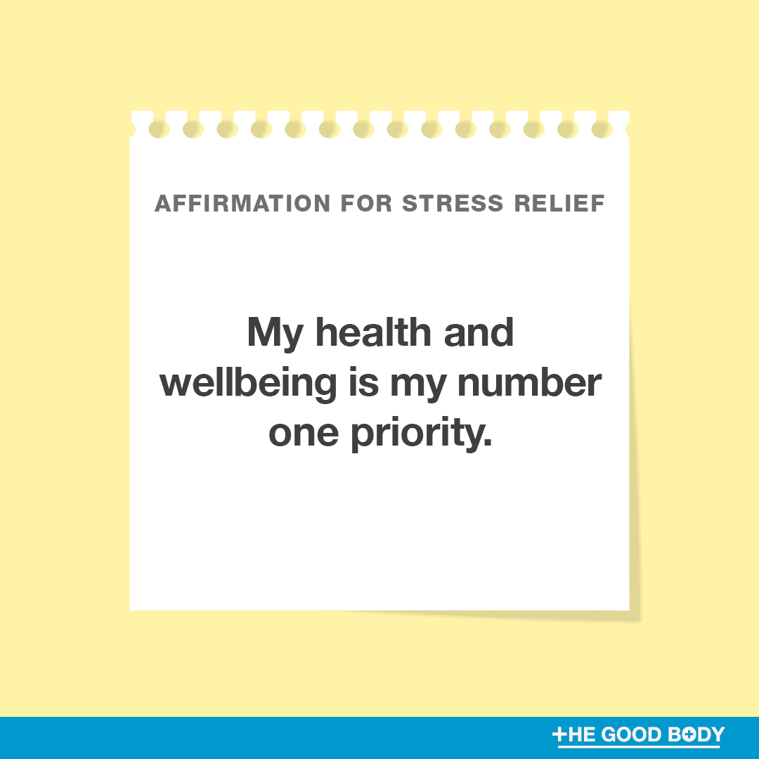My health and wellbeing is my number one priority