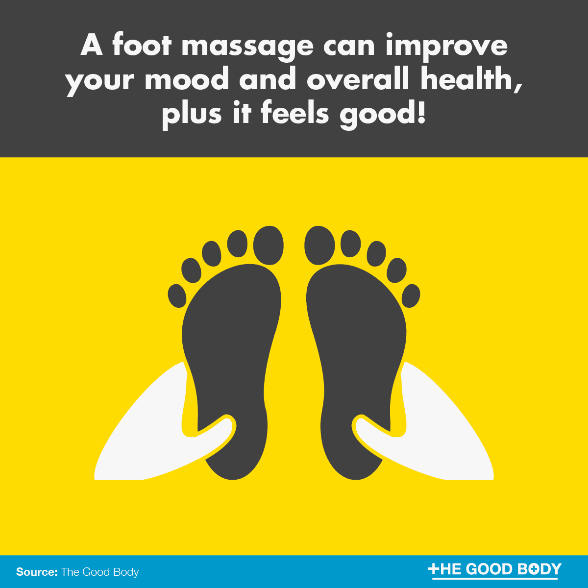 A foot massage can improve your mood and overall health, plus it feels good!