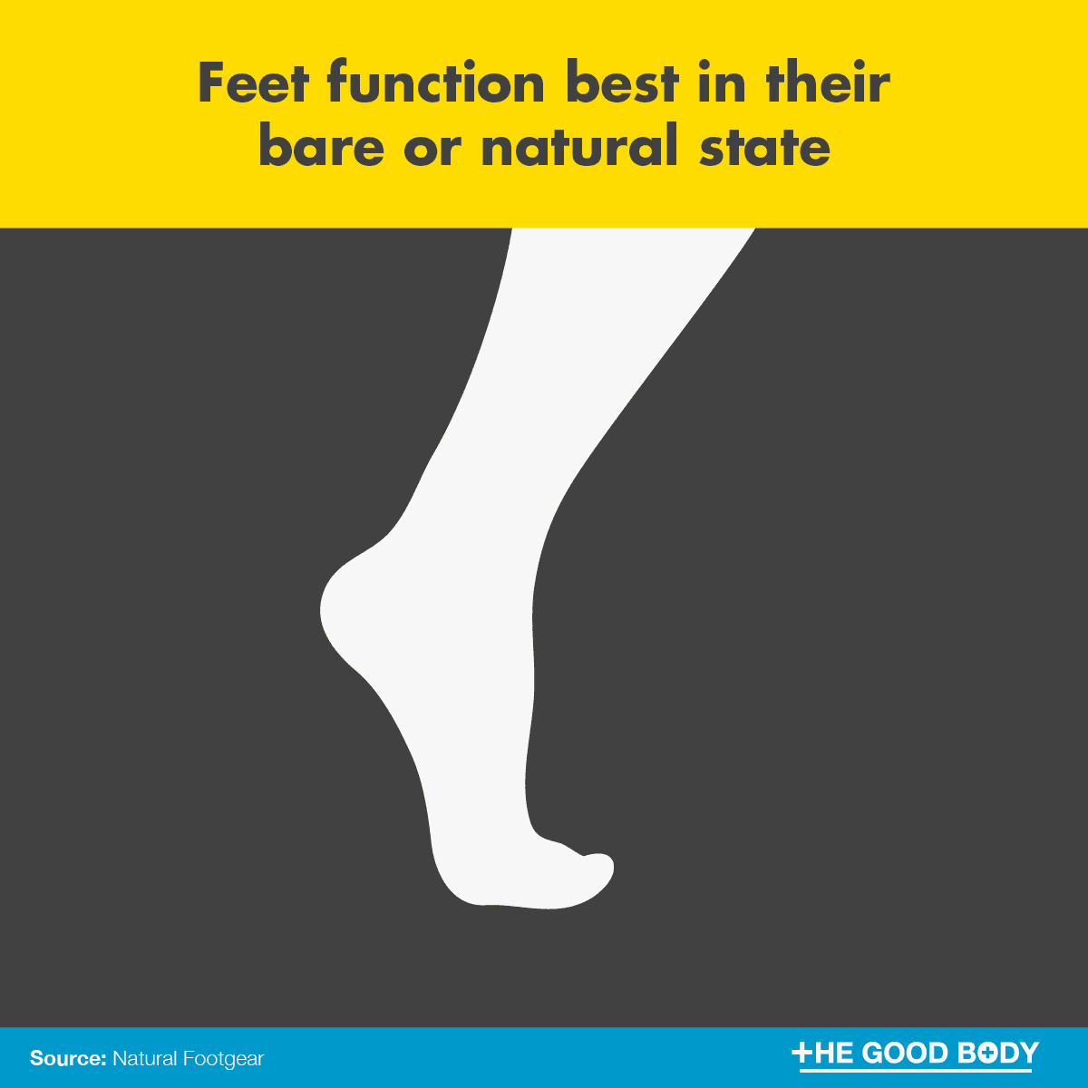 Feet function best in their bare or natural state