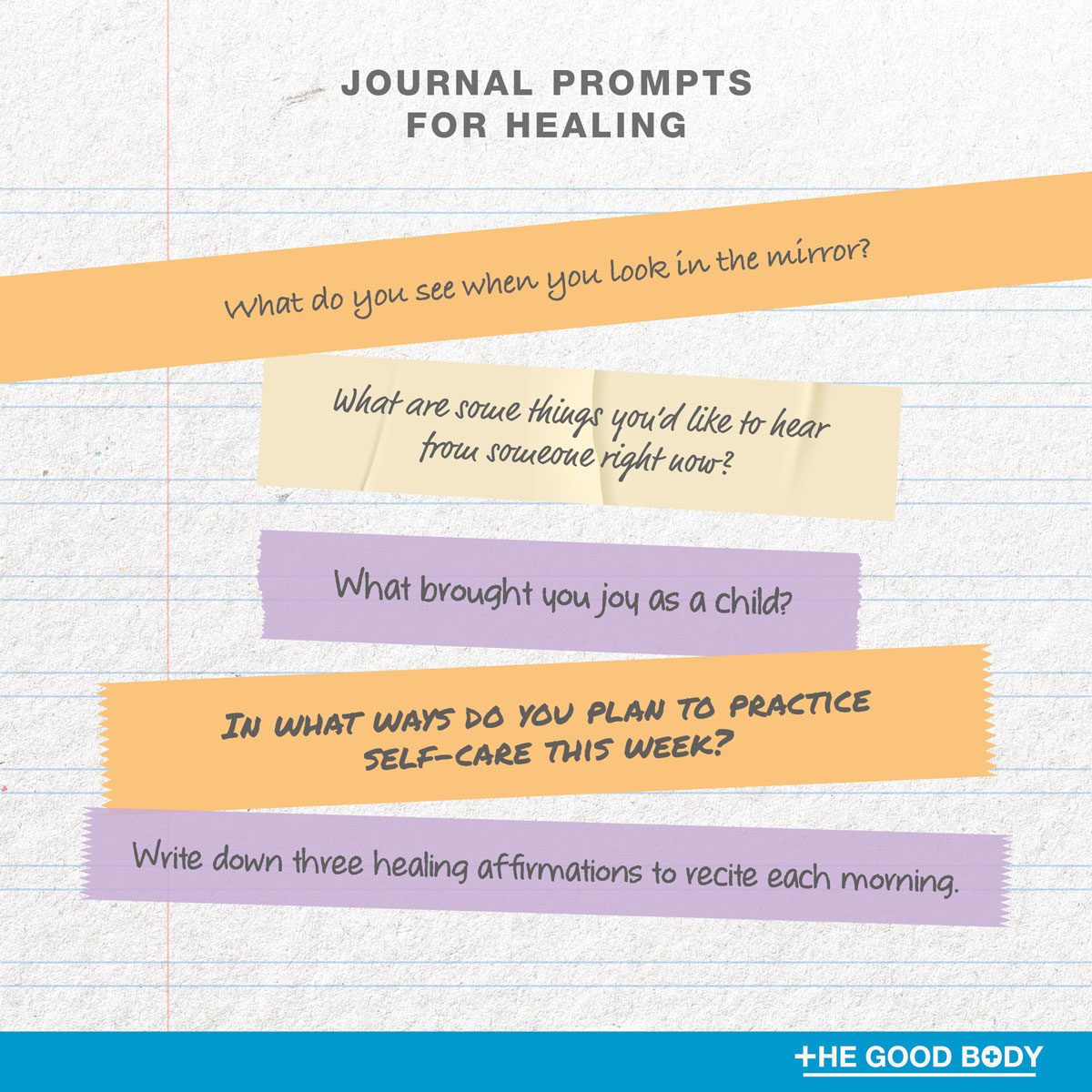 5 journal prompts for healing