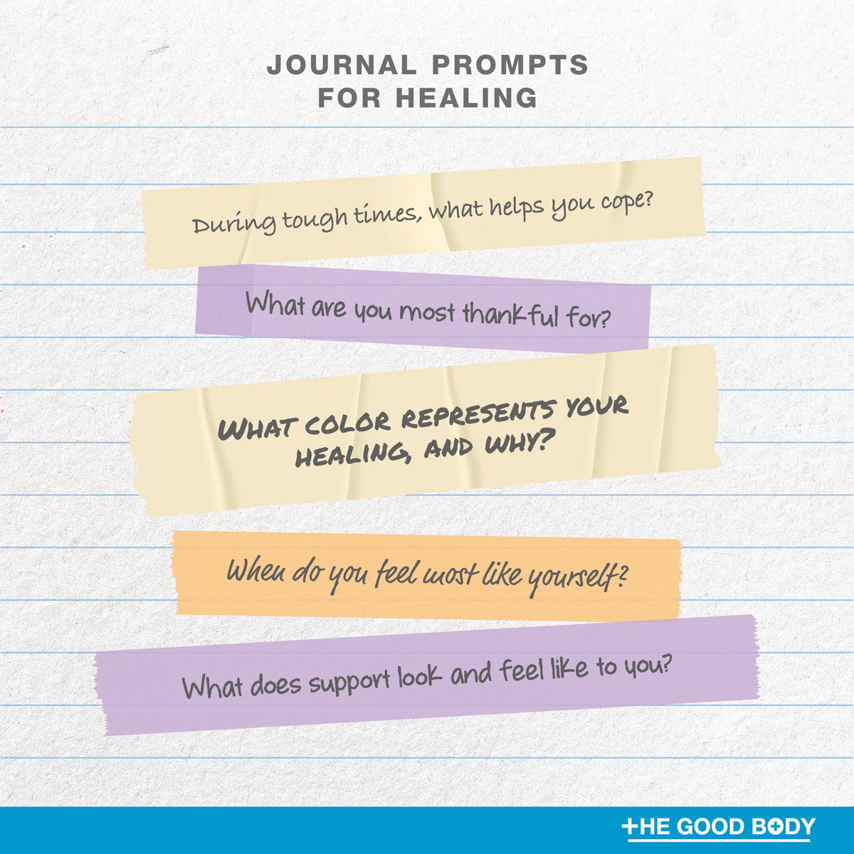 5 journal prompts for healing