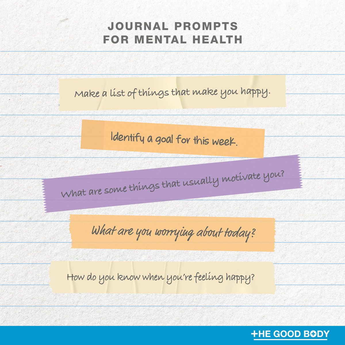 5 journal prompts for mental health