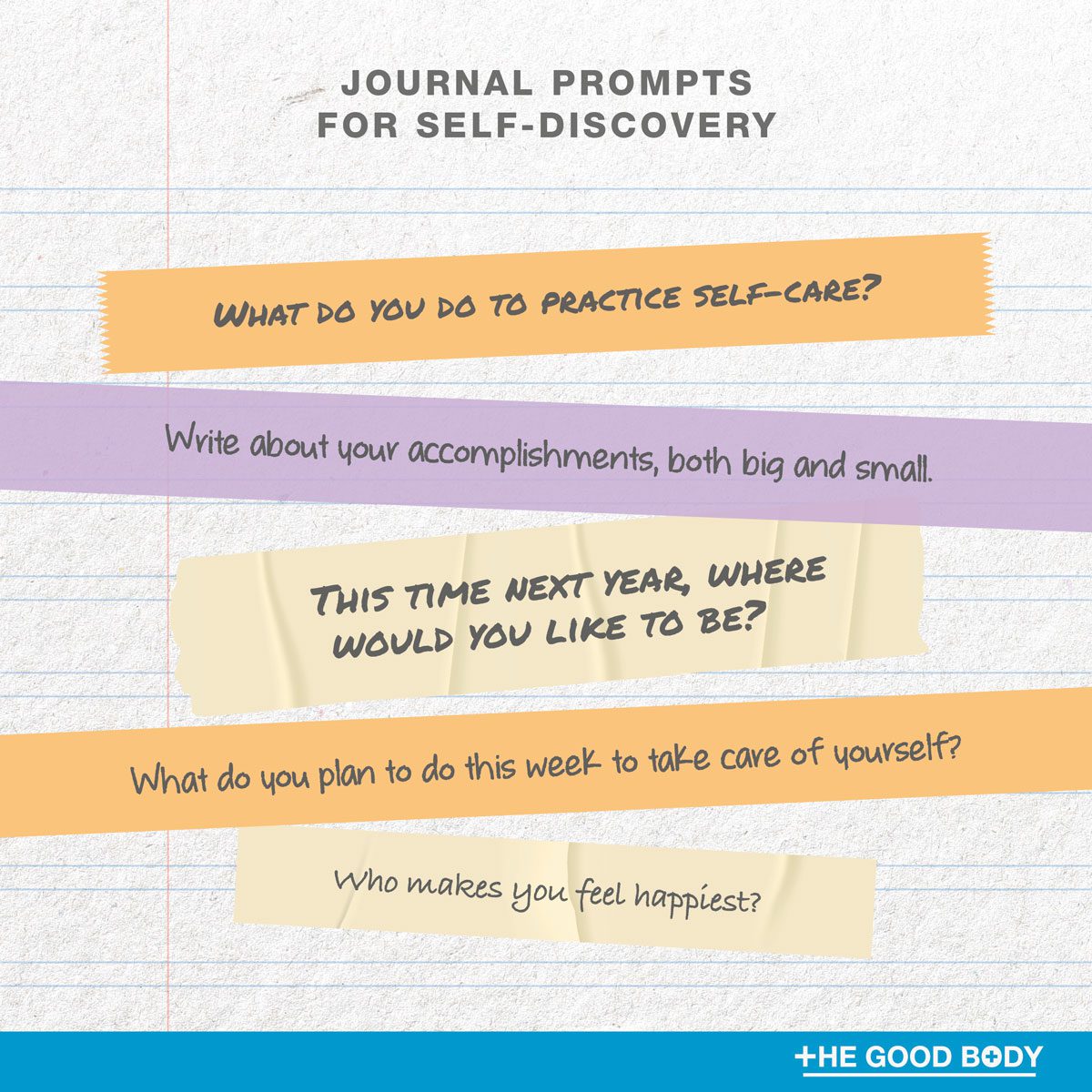 5 journal prompts for self-discovery