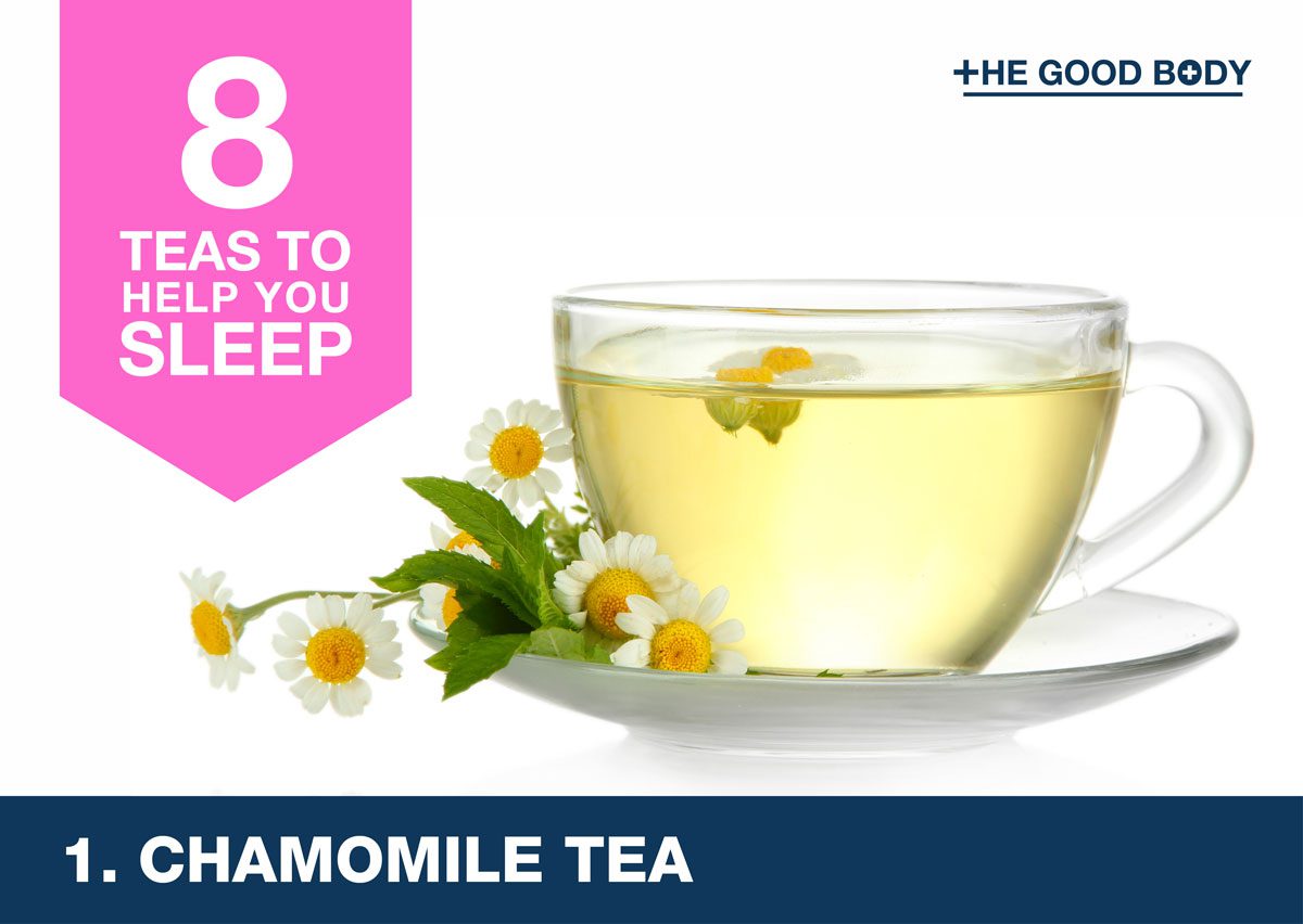 Chamomile tea to help you sleep