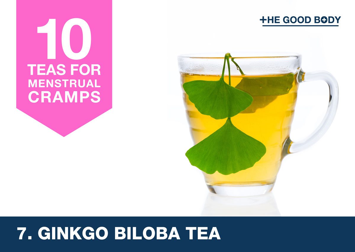 Ginkgo Biloba Leaf Tea for menstrual cramps