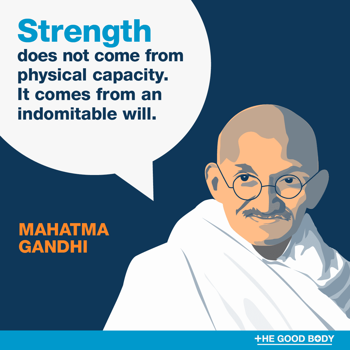 Inspirational Fitness Quotes #1 by Mahatma Gandhi