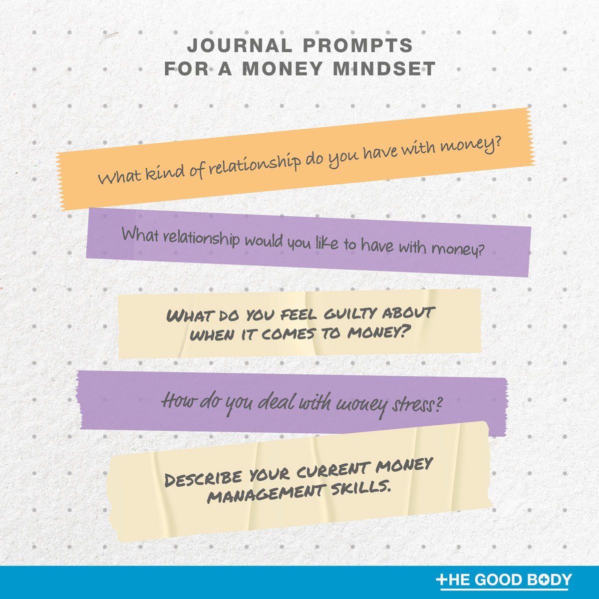 5 journal prompts for a money mindset