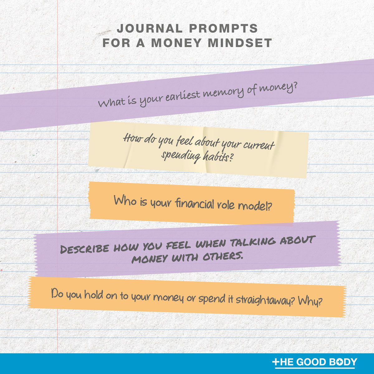 5 journal prompts for a money mindset